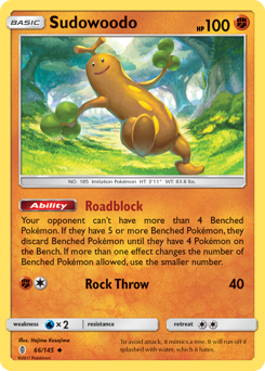 Sudowoodo - Guardians Rising - #66 - Pokemon TCG card
