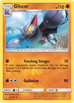 Gliscor - Guardians Rising - #68 - Pokemon TCG card