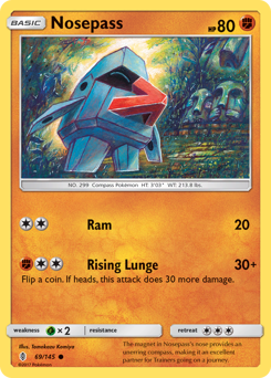 Nosepass #69 Nosepass - Guardians Rising - #69 - Pokemon TCG card
