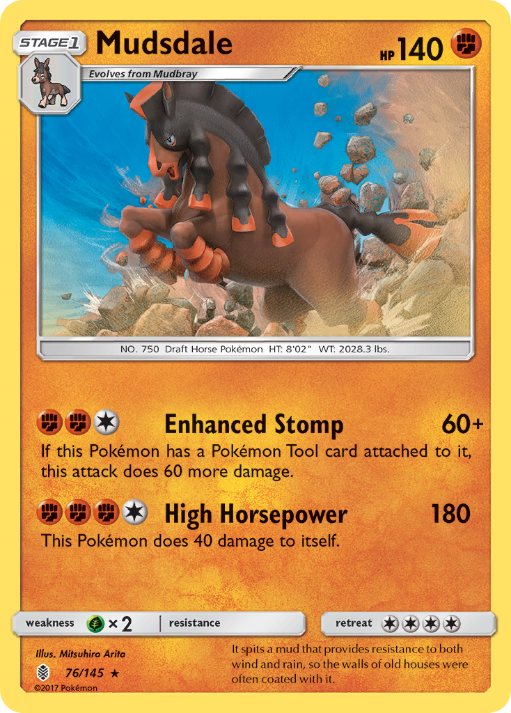 Mudsdale - Guardians Rising - #76 - Pokemon TCG card