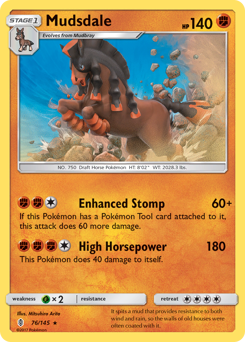 Mudsdale #76 Mudsdale - Guardians Rising - #76 - Pokemon TCG card