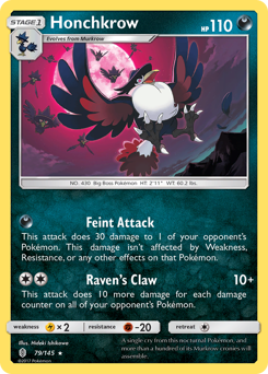 Honchkrow - Guardians Rising - #79 - Pokemon TCG card