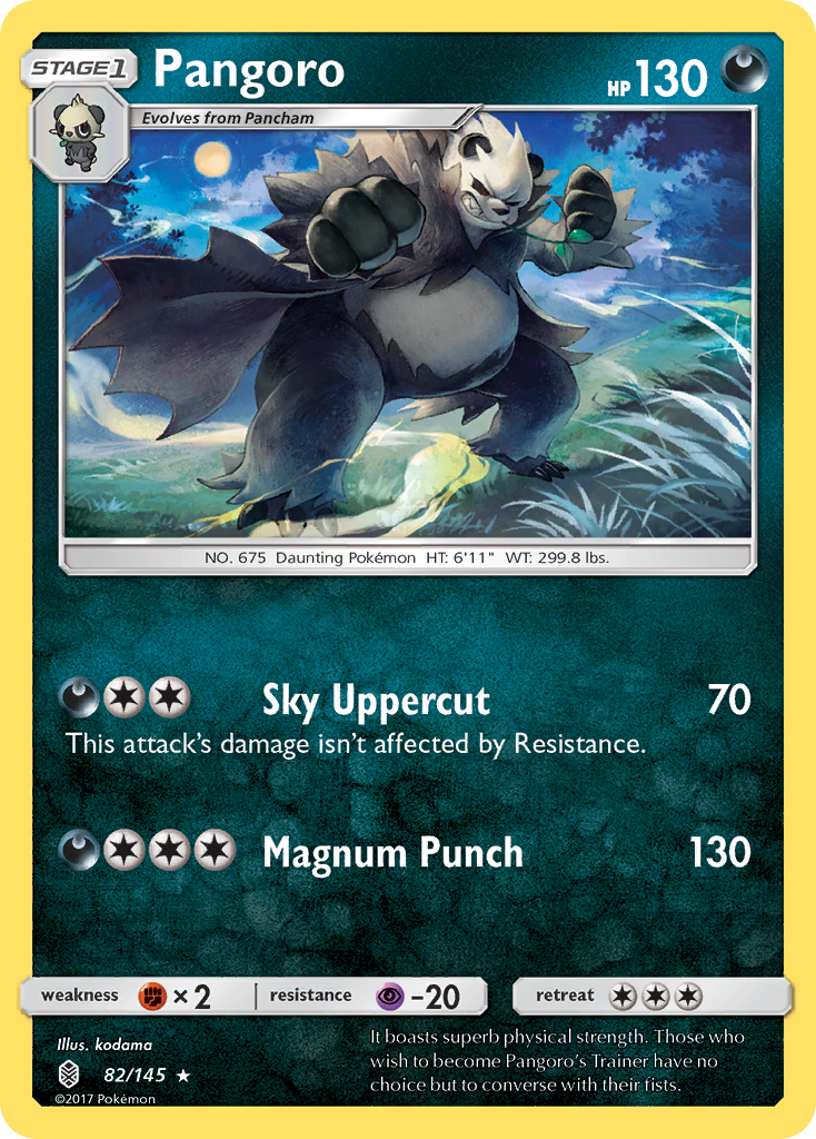 Pangoro - Guardians Rising - #82 - Pokemon TCG card
