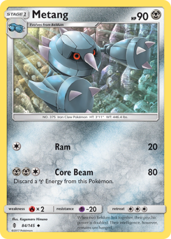 Metang - Guardians Rising - #84 - Pokemon TCG card