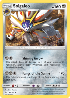Solgaleo #87 Solgaleo - Guardians Rising - #87 - Pokemon TCG card