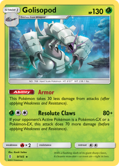 Golisopod - Guardians Rising - #9 - Pokemon TCG card