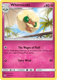 Whimsicott #91 Whimsicott - Guardians Rising - #91 - Pokemon TCG card