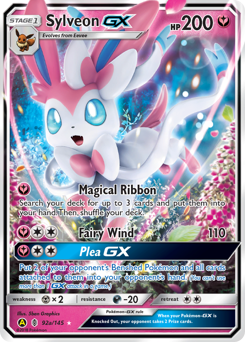 Sylveon-GX #92a Sylveon-GX - Guardians Rising - #92a - Pokemon TCG card