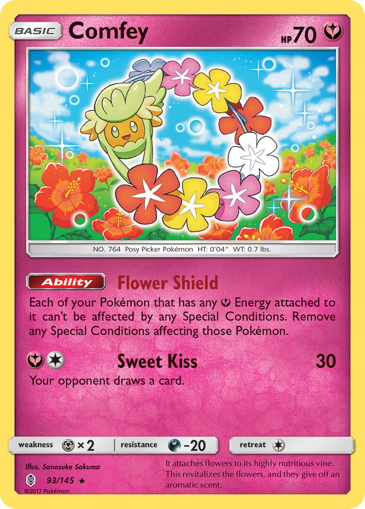 Comfey - Guardians Rising - #93 - Pokemon TCG card