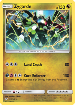 Zygarde #100 Zygarde - Burning Shadows - #100 - Pokemon TCG card
