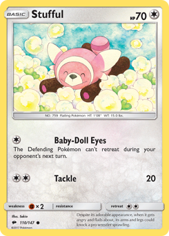 Stufful - Burning Shadows - #110 - Pokemon TCG card