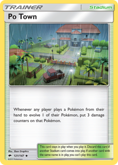 Po Town - Burning Shadows - #121 - Pokemon TCG card
