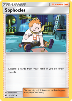 Sophocles - Burning Shadows - #123 - Pokemon TCG card