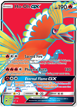 Ho-Oh-GX - Burning Shadows - #131 - Pokemon TCG card