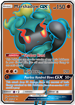 Marshadow-GX - Burning Shadows - #137 - Pokemon TCG card