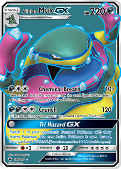 Alolan Muk-GX - Burning Shadows - #138 - Pokemon TCG card