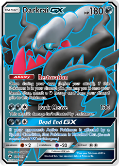 Darkrai-GX - Burning Shadows - #139 - Pokemon TCG card