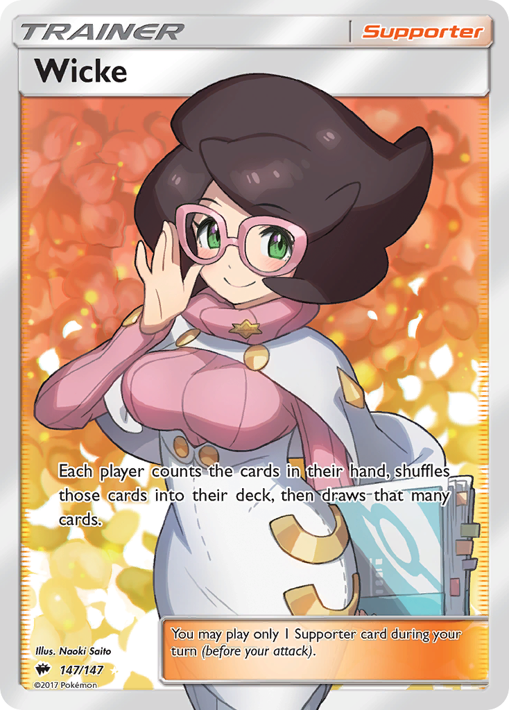 Wicke - Burning Shadows - #147 - Pokemon TCG card