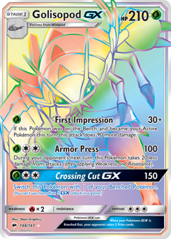 Golisopod-GX - Burning Shadows - #148 - Pokemon TCG card