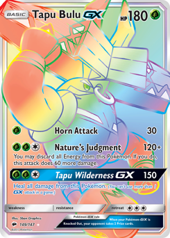 Tapu Bulu-GX #149 Tapu Bulu-GX - Burning Shadows - #149 - Pokemon TCG card