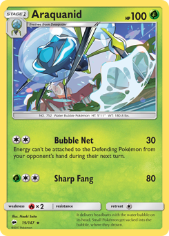 Araquanid - Burning Shadows - #15 - Pokemon TCG card
