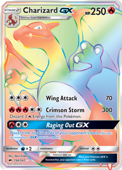 Charizard-GX #150 Charizard-GX - Burning Shadows - #150 - Pokemon TCG card
