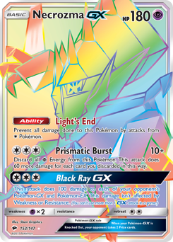 Necrozma-GX #153 Necrozma-GX - Burning Shadows - #153 - Pokemon TCG card