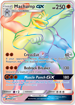 Machamp-GX - Burning Shadows - #154 - Pokemon TCG card