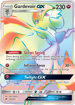 Gardevoir-GX - Burning Shadows - #159 - Pokemon TCG card