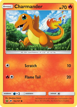 Charmander #18a Charmander - Burning Shadows - #18a - Pokemon TCG card