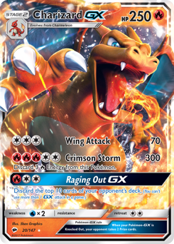 Charizard-GX #20 Charizard-GX - Burning Shadows - #20 - Pokemon TCG card