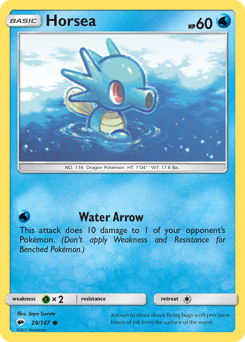 Horsea - Burning Shadows - #29 - Pokemon TCG card