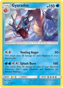 Gyarados #33 Gyarados - Burning Shadows - #33 - Pokemon TCG card