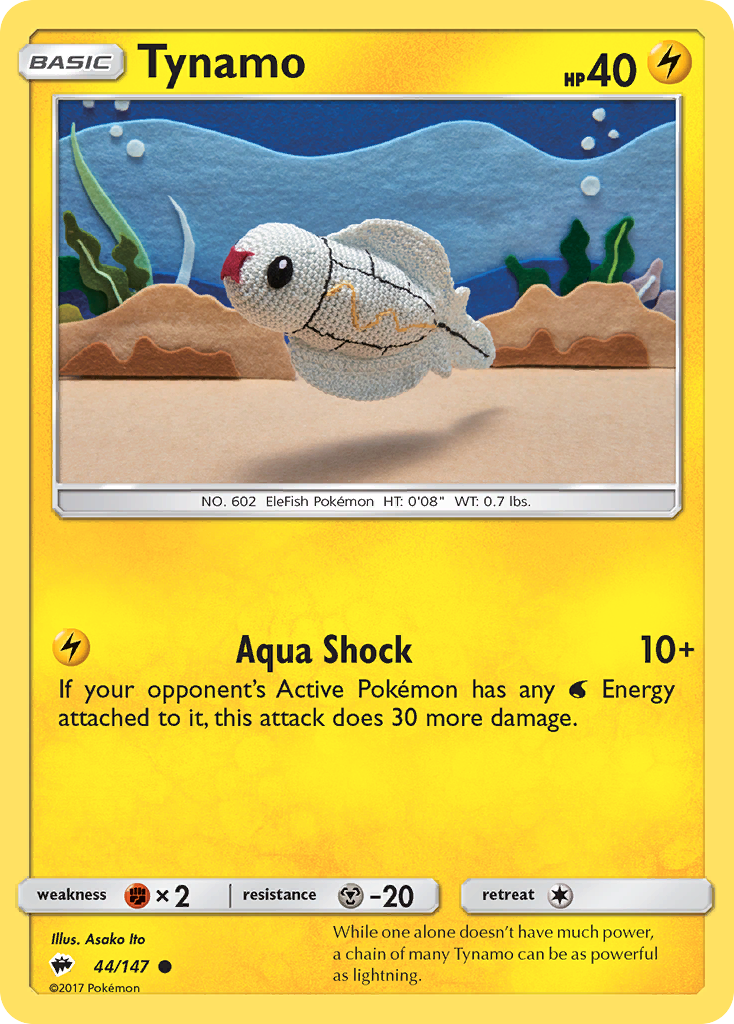 Tynamo - Burning Shadows - #44 - Pokemon TCG card