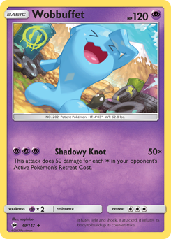 Wobbuffet - Burning Shadows - #49 - Pokemon TCG card