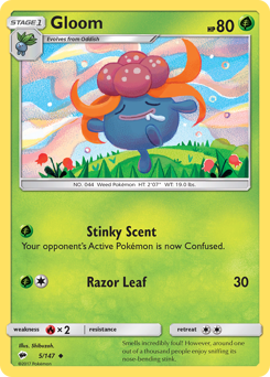 Gloom - Burning Shadows - #5 - Pokemon TCG card
