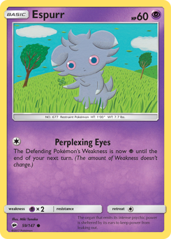 Espurr #59 Espurr - Burning Shadows - #59 - Pokemon TCG card