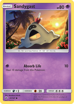 Sandygast - Burning Shadows - #61 - Pokemon TCG card