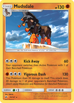 Mudsdale #78 Mudsdale - Burning Shadows - #78 - Pokemon TCG card