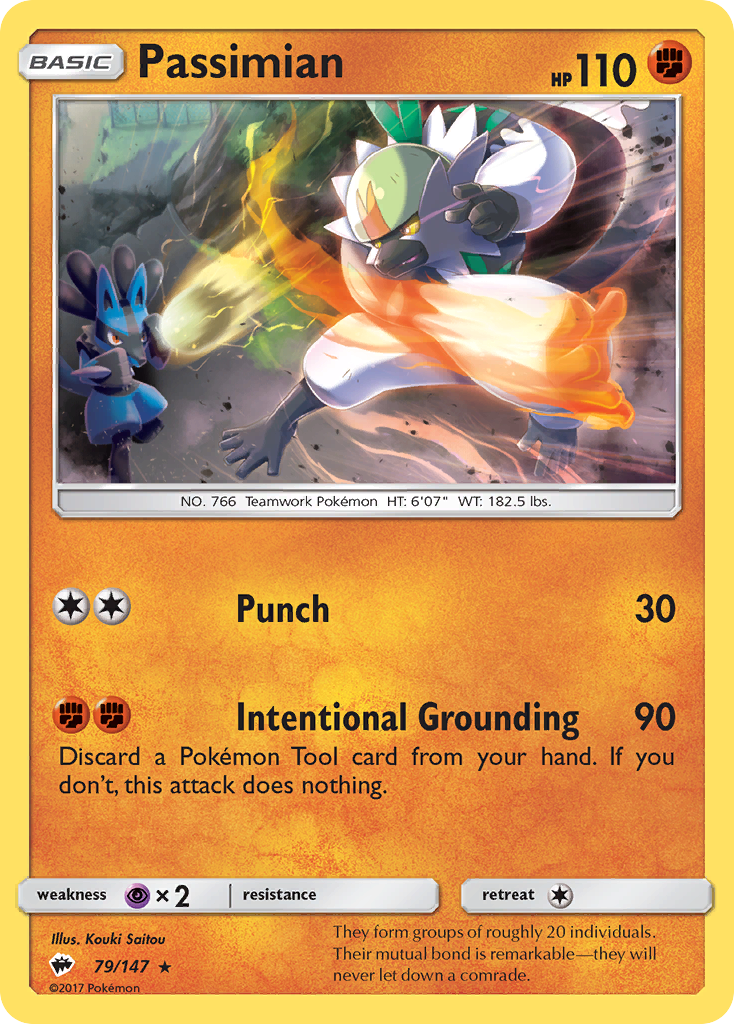 Passimian - Burning Shadows - #79 - Pokemon TCG card