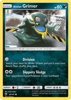 Alolan Grimer - Burning Shadows - #83 - Pokemon TCG card