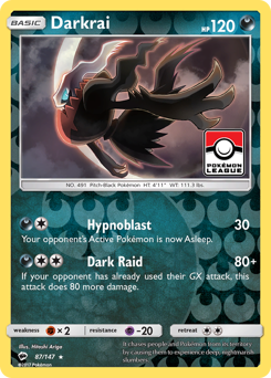 Darkrai - Burning Shadows - #87 - Pokemon TCG card