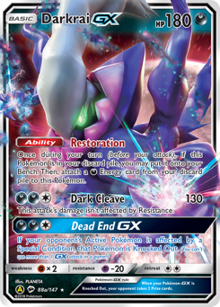 Darkrai-GX - Burning Shadows - #88a - Pokemon TCG card