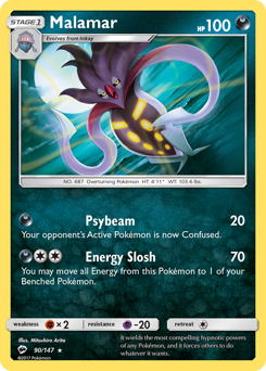 Malamar - Burning Shadows - #90 - Pokemon TCG card