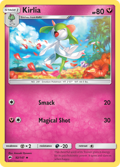 Kirlia #92 Kirlia - Burning Shadows - #92 - Pokemon TCG card