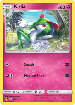 Kirlia #92a Kirlia - Burning Shadows - #92a - Pokemon TCG card