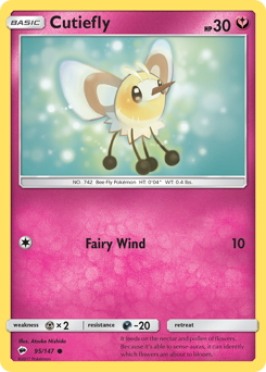 Cutiefly - Burning Shadows - #95 - Pokemon TCG card