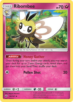 Ribombee #96 Ribombee - Burning Shadows - #96 - Pokemon TCG card