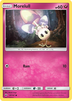 Morelull - Burning Shadows - #97 - Pokemon TCG card