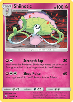 Shiinotic - Burning Shadows - #98 - Pokemon TCG card